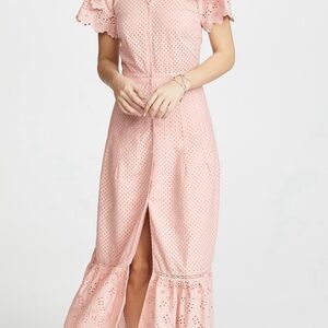 LoveShackFancy Jodie eyelet maxi dress